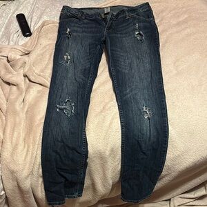 Distressed Blue Women's Jeans